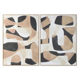 Lienzo Home ESPRIT Blanco Marrón Negro Beige Abstracto Urbano 100 x 4 x 140 cm (2 Unidades) Precio: 187.89000032. SKU: B1APWGX3YL