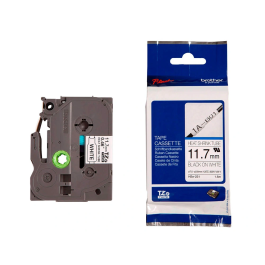 Brother HSE-231 Cinta Termoretráctil 11,7 mm Negra/Blanca Consumible Máquina de Etiquetas