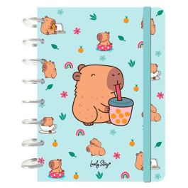 LOVELY STORY Cuaderno A5 Bubble Tea Capibara 100 Hojas Cuadricula Precio: 11.49999972. SKU: B1F8EXD2L5