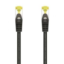 AISENS - CABLE DE RED LATIGUILLO RJ45 LSZH CAT.7 600 MHZ S/FTP PIMF AWG26, NEGRO, 0.5M