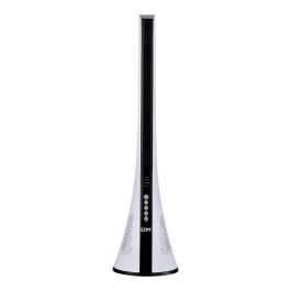 Ventilador de torre. potencia: 50w con mando a distancia. color blanco 28,5x27,8x110,8cm edm