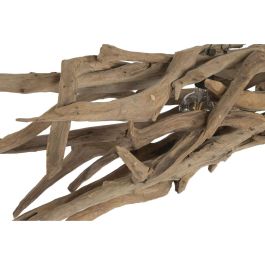 Lámpara de Techo Home ESPRIT Negro Natural Madera Hierro madera de teca 50 W