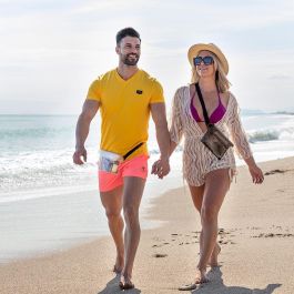 Innovagoods Riñoneras Impermeables Wannis V0103704 Set de 2 con Correa Ajustable Ideal para Playa y Piscina