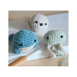 Sycomore SYC3517130011877 Caja Encantadora Amigurumi Animales Marinos Edades 10+