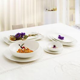 Ariane Bol Porcelana Vital Coupe Blanco 18 cm - Set 4 Unidades Reforzado, Apto Lavavajillas/Microondas/Horno, Apilable