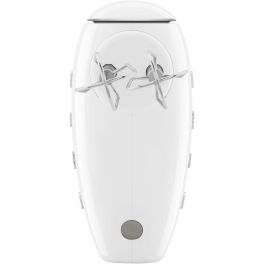 Smeg HMF01WHEU Batidora de Mano Diseño Retro Años 50 Crema, 9 Velocidades, Función Turbo, 250W