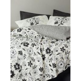 ASI8684283425440 Juego de Cama Negro 100% Algodón - Funda Nórdica 220x240 cm + 2 Fundas Almohada 60x60 cm ASI8684283425440 Juego de Cama Negro 100% Algodón - Funda Nórdica 220x240 cm + 2 Fundas Almohada 60x60 cm