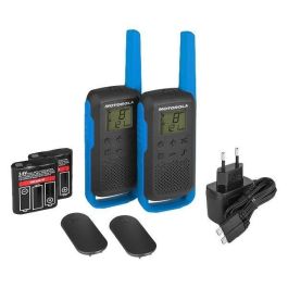 Motorola Walkie Talkie T62 Azul PMR446 16 Canales 121 Códigos de Privacidad Pantalla LCD Carga USB Manos Libres Precio: 64.49999985. SKU: S6502678