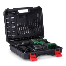 Koma Tools Taladro Atornillador 14.4V con Maletín, Juego de Puntas, Brocas y Luz LED Koma Tools Taladro Atornillador 14.4V con Maletín, Juego de Puntas, Brocas y Luz LED