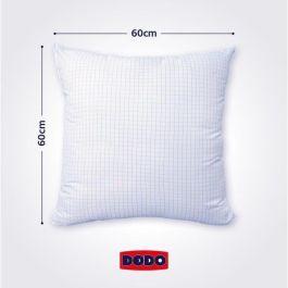 Almohada mediana DODO 60x60 cm - Protección antiinsectos y antiácaros - 550 gr - Blanco - Hecho en Francia