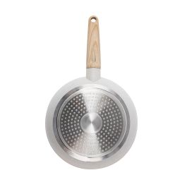 San Ignacio Set 3 sartenes aluminio forjado revestimiento mármol antiadherente, Ø18/22/26 cm, aptas inducción, gas, eléctrico, vitrocerámica y halógeno