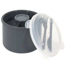 Cook Concept Fiambrera Take Away Cilíndrica con Cubiertos 1.4 L Colores Surtidos