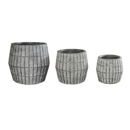 DKD Home Decor Macetero Gris 50 x 50 x 50 cm Set de 3 Precio: 131.50000006. SKU: B16M9TRR4K