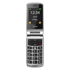 Beafon SL645plus Negro y Plata - Telefono Movil con Tapa, IP54 Resistente, Bateria 1550 mAh, Radio FM, Pantalla 2.8", Camara 3 MP, 2G, Dual SIM