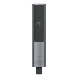Logitech Presentador Inalámbrico Spotlight Plus BT, Bluetooth/RF, USB, Alcance 30m, Color Gris
