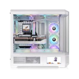 Thermaltake CA-11H-00F6WN-00 Caja de PC View 600 TG Snow White Full Tower ATX EATX micro ATX Mini-ITX Vidrio Templado Blanco