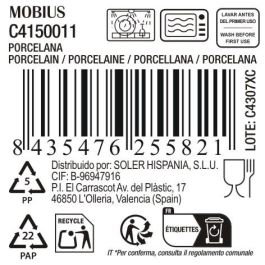 La Mediterranea Plato Llano Mobius 24 cm (18 Unidades)