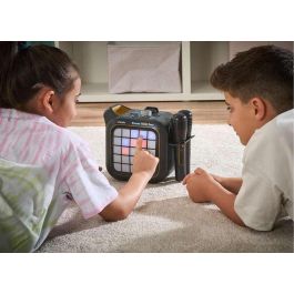 Karaoke Light Party Duo Golden Edition, Altavoz Bluetooth, 2 Micrófonos, 5 Modos Juego, Control Volumen, Luces, Sonidos, +14 Años, 35x20x27.9 cm