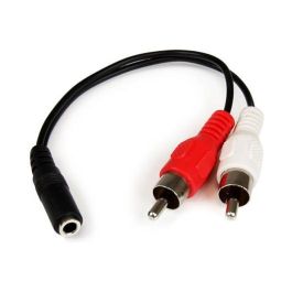 Cable Audio Jack (3,5 mm) a 2 RCA Startech MUFMRCA Negro 0,15 m Precio: 7.49999987. SKU: S55057394