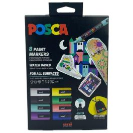 Marcador T.Opaca No Perm. Uni Posca 1.8-2.5Mm (Pc-5M) Estuche De 8 (Incluye Bolsa De Tela) Precio: 25.4999998. SKU: B1JRE889YN