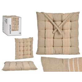 Cojín Silla Rayas Crema Giftdecor 40x5.5x40 cm - Algodón y Poliéster (12 Unidades) Precio: 46.49999992. SKU: S3607499
