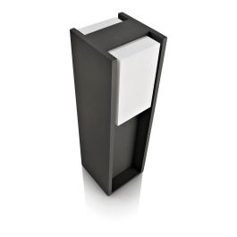 Philips Baliza LED E27 Modelo Bridge, Aluminio Antracita, 12.1x40.2x12.1 cm, IP44