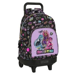 Mochila Escolar con Ruedas Monster High Creep Negro 33 X 45 X 22 cm Precio: 37.50000056. SKU: B13BPJRMND