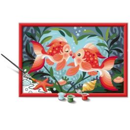 Ravensburger 25853 Kit de pintura por números CreArt Kids para niños: Diseño 'Besos de pez' de 31 x 21 cm