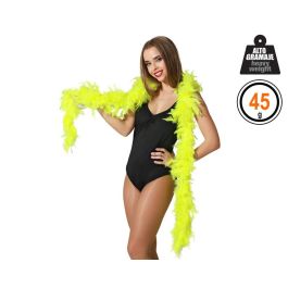 Boa de Plumas de Polyester Amarillo Flúor 45gr para Disfraces Neón, Emoji, Estrella, Tropical. Ideal Carnaval y Fiestas Precio: 4.94999989. SKU: S1130291