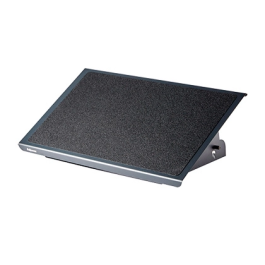 Fellowes Reposapiés Ultimate Serie Professional Metálico Ajustable 3 Alturas Negro 96x560x32 mm