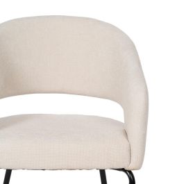 Silla Blanco Tejido-Metal Contract 57 X 56 X 81 cm