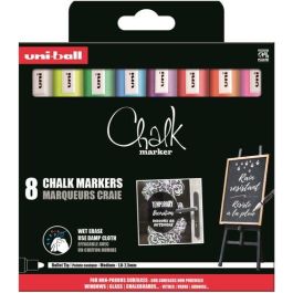 Uni-Ball Marcador De Tiza Líquida Chalk Pwe-5M-8P, Colores Surtidos, Blíster 8 Ud - Ideal para Pizarras y Vidrio Precio: 18.99000015. SKU: B1BK8F7ZBA