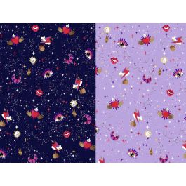 DKD Home Decor Estuche Moderno Impermeable Nylon Poliéster PU Lila Rosa Multicolor 2,5 x 9,5 x 22,5 cm Pack 12 Unidades Surtido Aleatorio