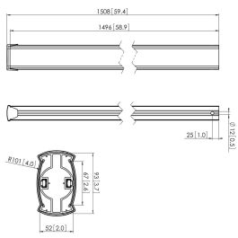 Vogels Puc 2515 Connect-It Large Pole 150Cm Black Vogels Puc 2515 Connect-It Large Pole 150Cm Black