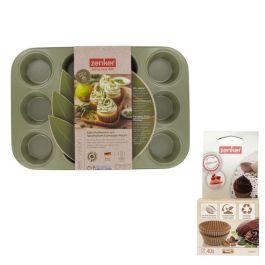 Zenker ZEN3176239998399 - Juego de 2 moldes muffins especiales Green Vision
