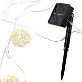 Home Deco Factory Guirnalda Solar Natural 165 cm ABS/Plástico