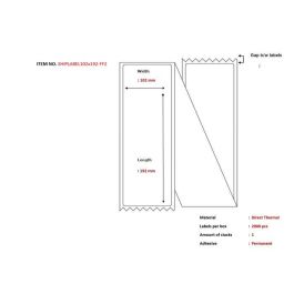 Capture Ship-label 102 x 192mm, Fanfold. Direct Thermal, 2000 labels per box. Ideal for PostNord, DB Schenker and UPS packages Precio: 46.95000013. SKU: B123CXE3KX