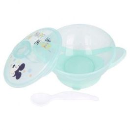 Thermobaby STO8412497130313 Bol hermético infantil con ventosa y cuchara, diseño Mickey, +10 meses Thermobaby STO8412497130313 Bol hermético infantil con ventosa y cuchara, diseño Mickey, +10 meses