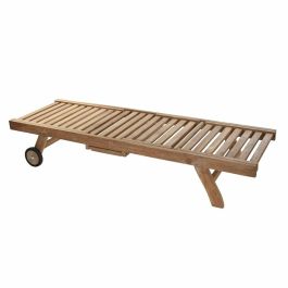 Tumbona DKD Home Decor Marrón Con ruedas Teca (200 x 65 x 36 cm) Tumbona DKD Home Decor Marrón Con ruedas Teca (200 x 65 x 36 cm)