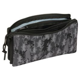 SAFTA Portatodo Dragon Ball triple con 3 compartimentos separados y bolsillo interior con cremallera 22x3x12cm