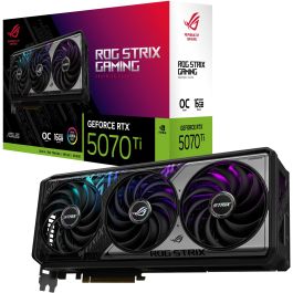 Asus 90YV0M90-M0NA00 Tarjeta Gráfica ROG Strix OC NVIDIA GeForce RTX 5070 Ti 16GB GDDR7 8960 Núcleos CUDA