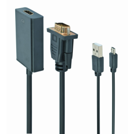 Gembird A-VGA-HDMI-01 adaptador de cable de vídeo 0,15 m HDMI tipo A (Estándar) VGA (D-Sub) Negro Precio: 17.5899999. SKU: B1CAPWQJRJ