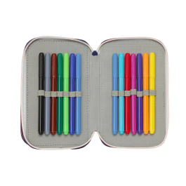 Portatodo F.C. Barcelona Azul marino 12,5 x 19,5 x 5,5 cm 37 Piezas