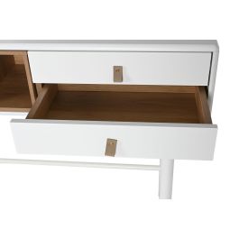 DKD Home Decor Consola Urban Blanco Natural MDF PU 120 x 90 x 35 cm