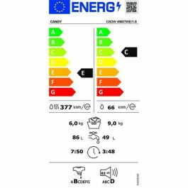 Lavadora - Secadora Candy CSOW 4965TWE/1-S 9kg / 6kg Blanco 1400 rpm