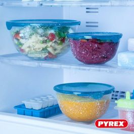Pyrex PYR1738094919283 Juego de 5 Cuencos con Tapa: 1 de 0.5L, 2 de 1L y 2 de 2L