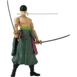 Figura Anime Heroes - BANDAI - One Piece Zoro Style 3 espadas 17 cm - 16 puntos de articulación