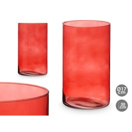 Jarrón de Cristal Cilíndrico Giftdecor 17 cm Diámetro x 30 cm Alto Color Teja (4 Unidades) Precio: 29.49999965. SKU: B12ZXZK4YJ