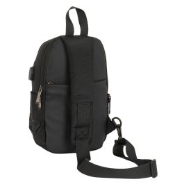 Safta Mini Mochila 1 Hombrera para Tablet 11'' con USB Business Black 18x34x12 cm