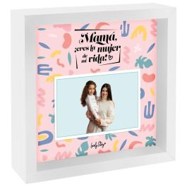 LOVELY STORY Marco de Fotos Doble 'Mamá Eres La Mujer De Mi Vida' 24x24x6,5cm Precio: 16.89000038. SKU: B157EZX55S